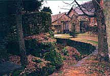 Underground gallery of the aqueduct under the park of the castle