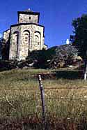 South distanced view of the church of NOTRE DAME